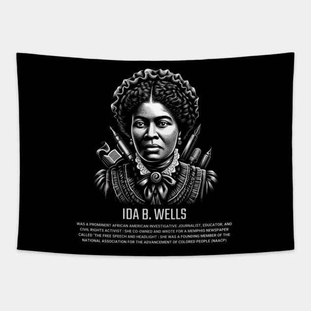 Ida B. Wells Tapestry by UrbanLifeApparel