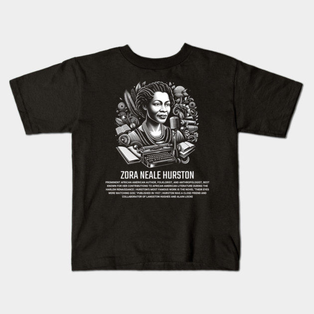 Zora Neale Hurston Kids T-Shirt by UrbanLifeApparel