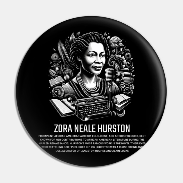 Zora Neale Hurston Pin by UrbanLifeApparel