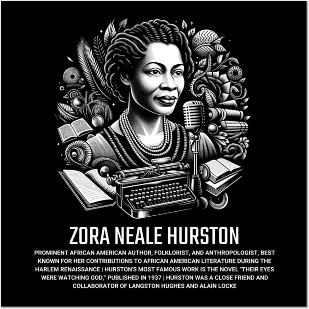 Zora Neale Hurston Wall Art by UrbanLifeApparel
