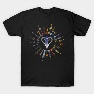 Kingdom Hearts 2 Keyblades T-Shirt