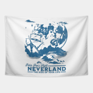 Peter Pan's Flight Neverland the Ride of Your Life Tapestry