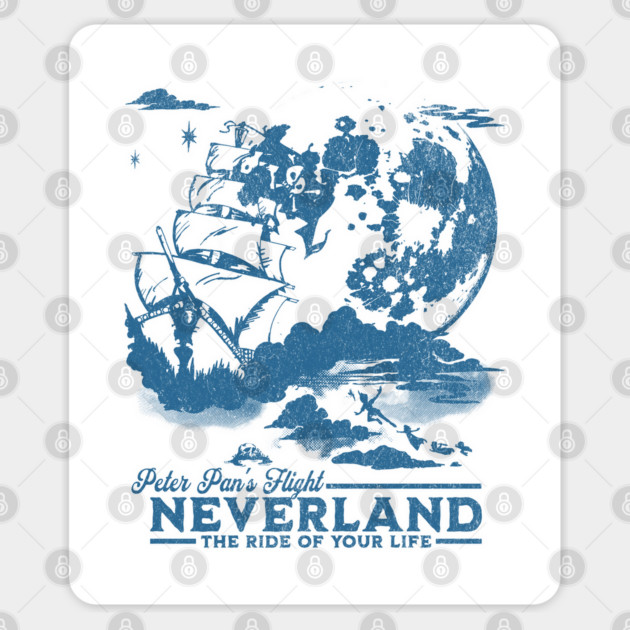 Peter Pan's Flight Neverland the Ride of Your Life Sticker by Joaddo