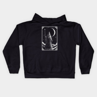 Wizard Tarot Card Kids Hoodie