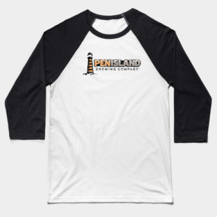 Pen Island Brewing Color Logo Weathered Baseball T-Shirt