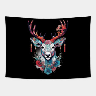Chinese Deer Tapestry