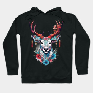 Chinese Deer Hoodie
