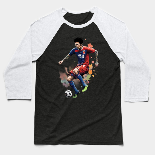 Asian Football Baseball T-Shirt by animegirlnft