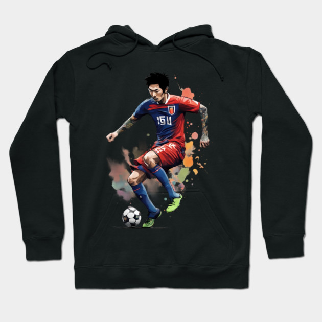 Asian Football Hoodie by animegirlnft
