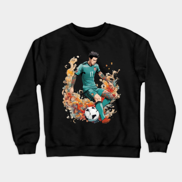 Football Asia Crewneck Sweatshirt by animegirlnft