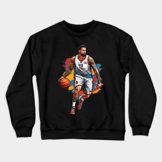 Basketball Playmaker Crewneck Sweatshirt by animegirlnft