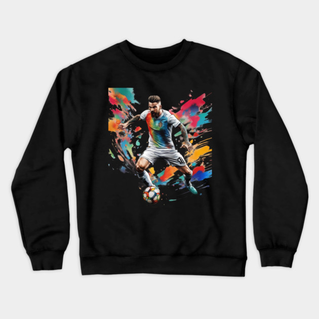 Football Striker Crewneck Sweatshirt by animegirlnft