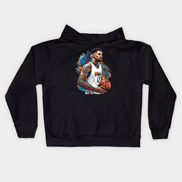 Street Basketball Kids Hoodie by animegirlnft