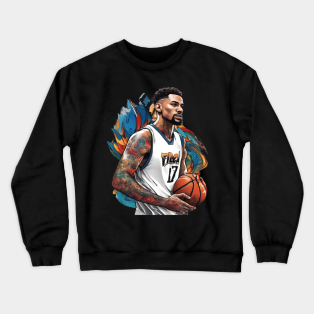 Street Basketball Crewneck Sweatshirt by animegirlnft