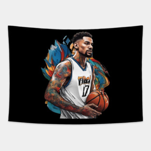 Street Basketball Tapestry