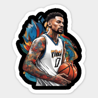 Street Basketball Magnet