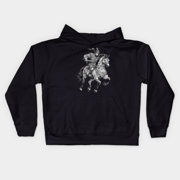 Ancient Chinese Soldier Kids Hoodie by animegirlnft