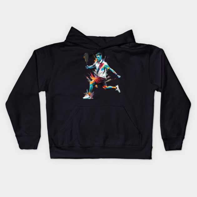 Tennis Forehand Kids Hoodie by animegirlnft