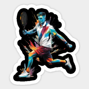 Tennis Forehand Sticker