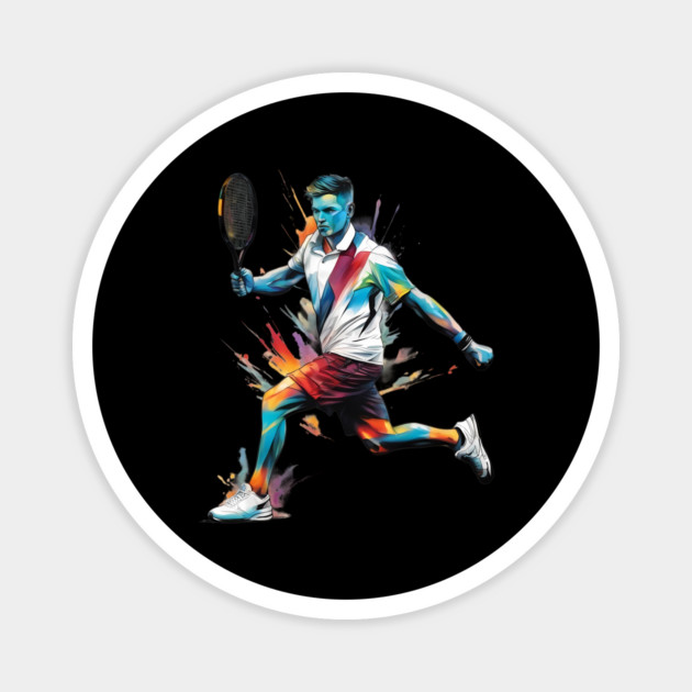 Tennis Forehand Magnet by animegirlnft