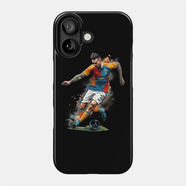 Football Kick Phone Case by animegirlnft