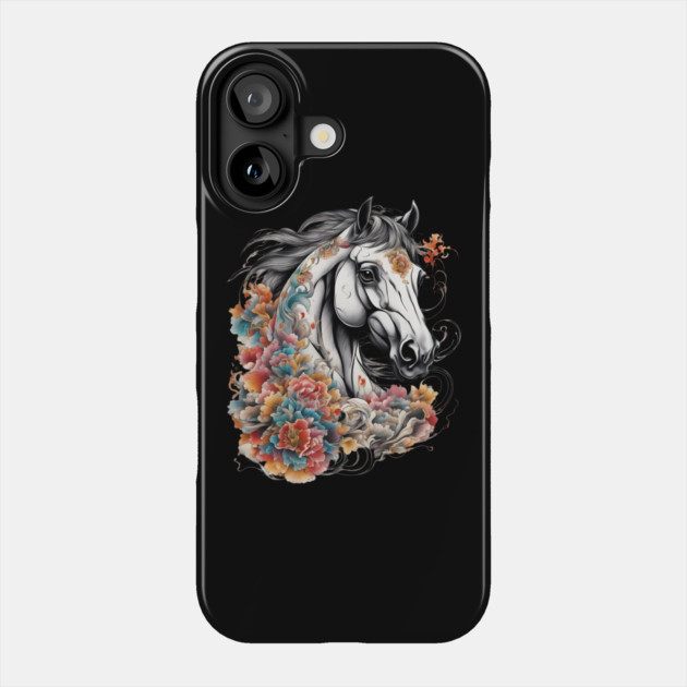Horse Drawing Phone Case by animegirlnft