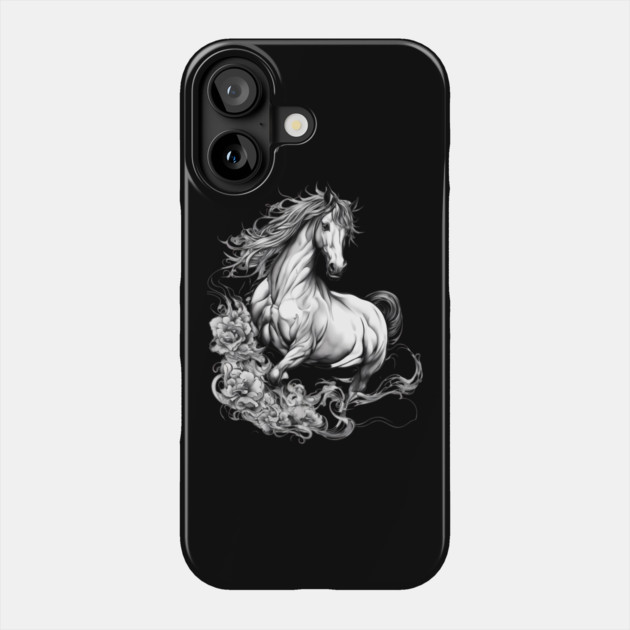 White Horse Phone Case by animegirlnft