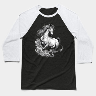 White Horse Baseball T-Shirt
