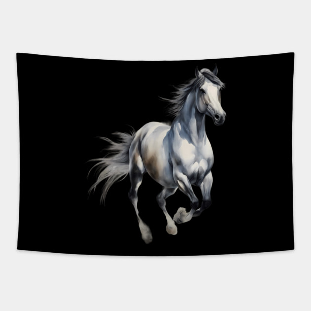 Horse Painting Tapestry by animegirlnft
