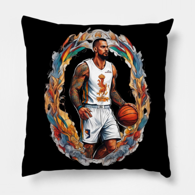 Basketball Tattoo Pillow by animegirlnft