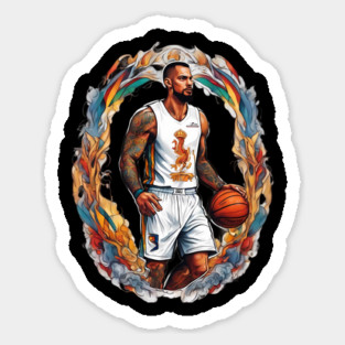Basketball Tattoo Magnet