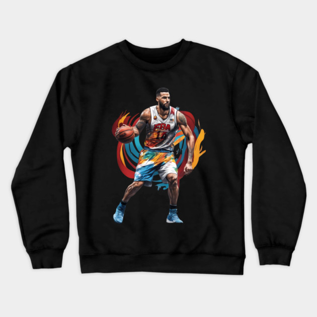 Basketball Power Forward Crewneck Sweatshirt by animegirlnft