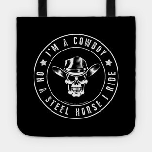 Cowboy Biker Steel Horse Tote
