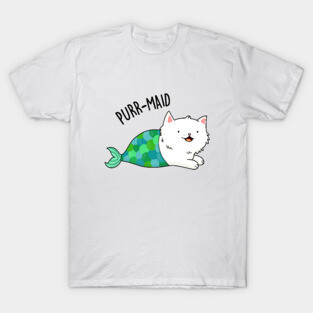 Purrmaid Cute Cat Mermaid Pun T-Shirt