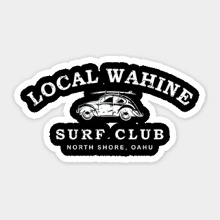 Local Wahine Surf Club Sticker