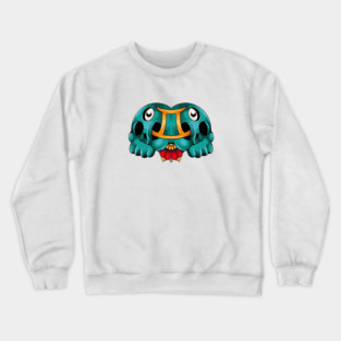 Gemini Skull Zodiac Sign Crewneck Sweatshirt