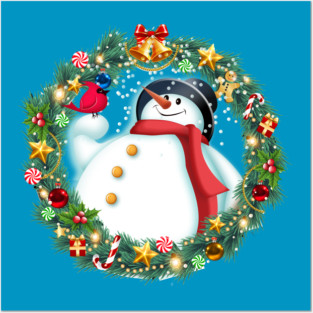snowman and friend Posters and Art