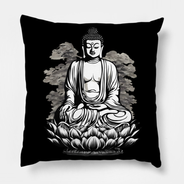 Tibetan Buddhism Pillow by animegirlnft