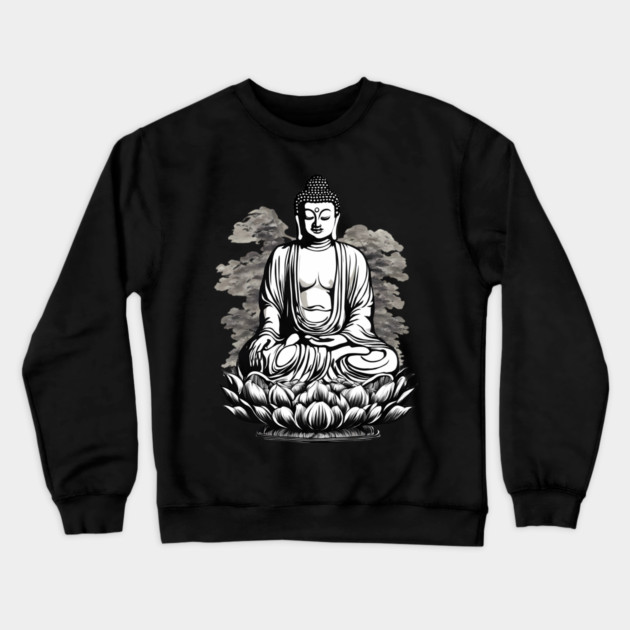 Tibetan Buddhism Crewneck Sweatshirt by animegirlnft