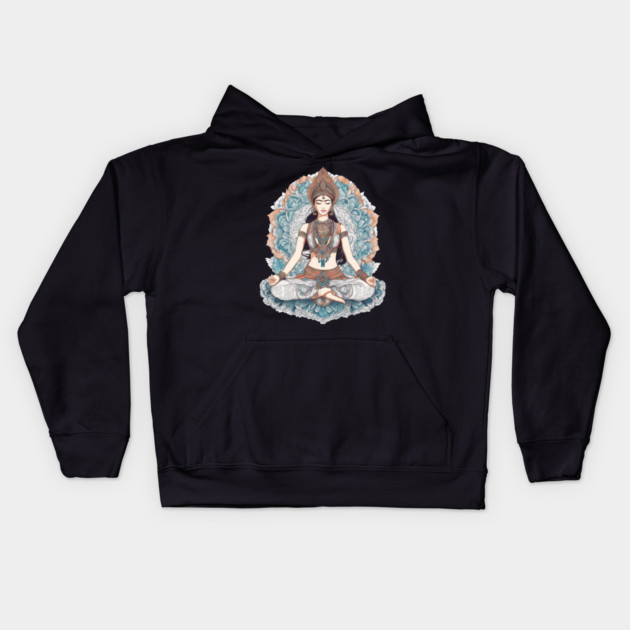 Ashtanga Yoga Kids Hoodie by animegirlnft