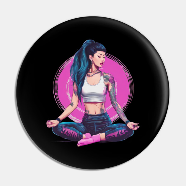 Transcendental Meditation Pin by animegirlnft