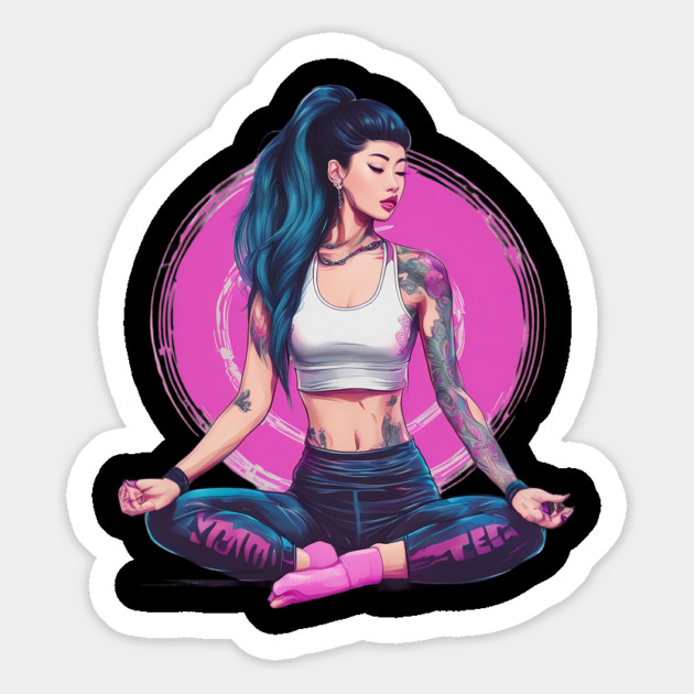 Transcendental Meditation Magnet by animegirlnft