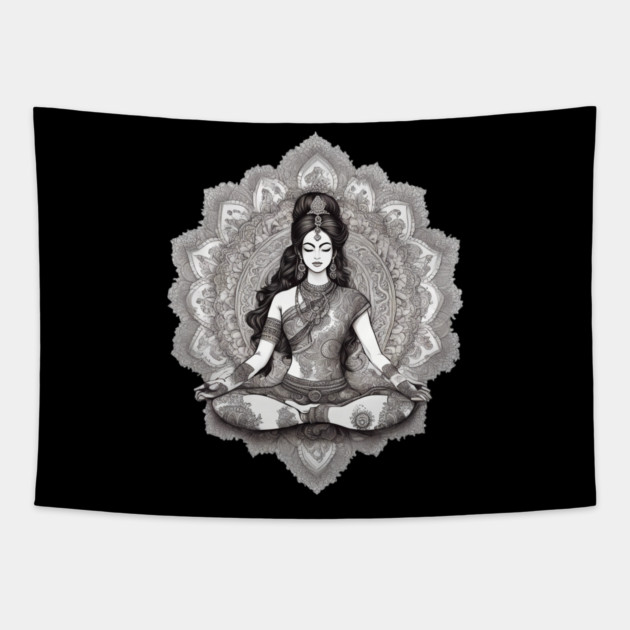 Kundalini Yoga Tapestry by animegirlnft