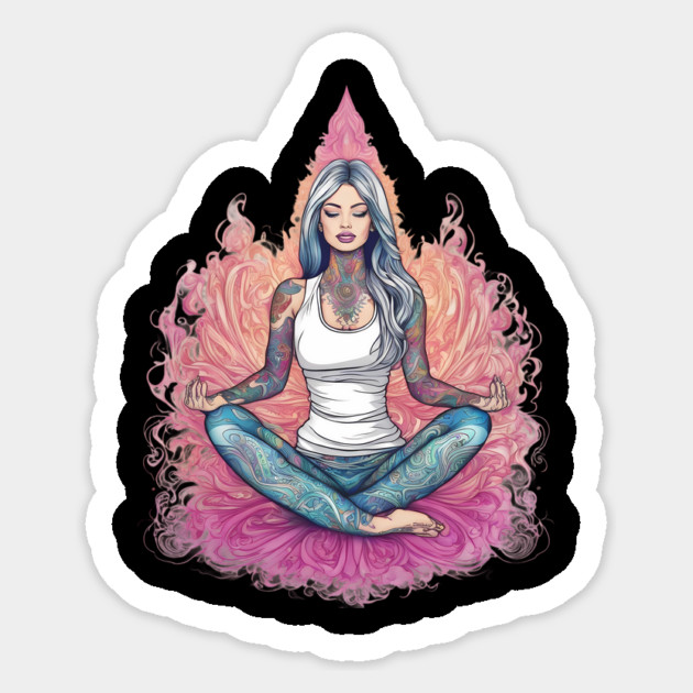Hatha Yoga Sticker by animegirlnft