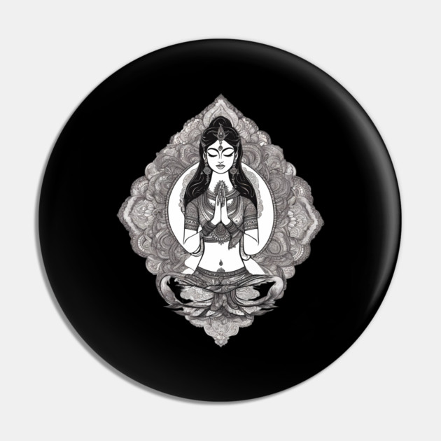 Vipassana Meditation Pin by animegirlnft