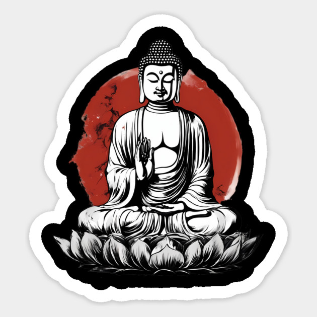 Enlightenment Buddhism Sticker by animegirlnft