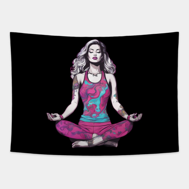 Sleep Meditation Tapestry by animegirlnft