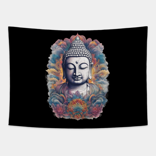 Nirvana Buddhism Tapestry by animegirlnft