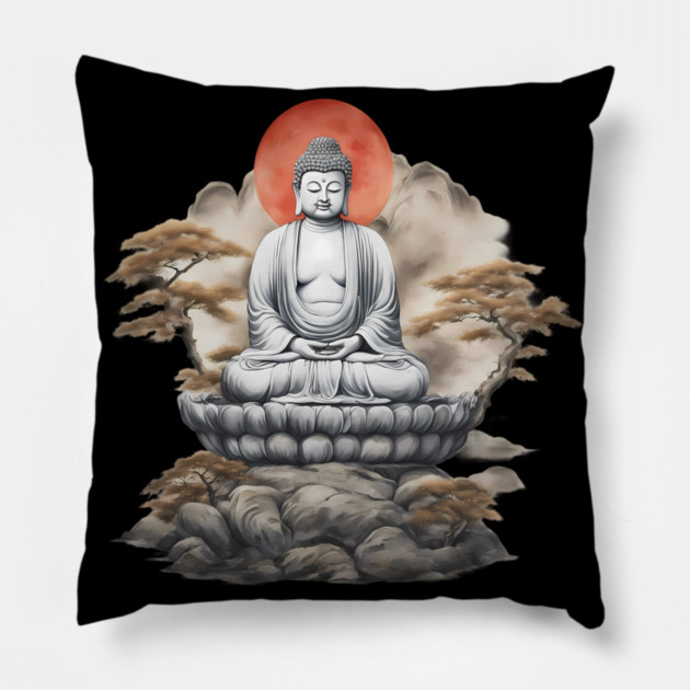 Samsara Buddhism Pillow by animegirlnft