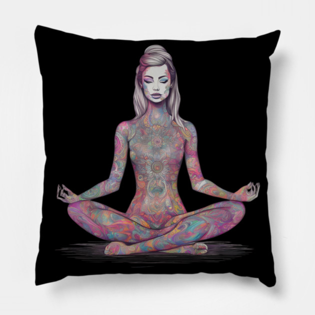 Mindfulness Meditation Pillow by animegirlnft